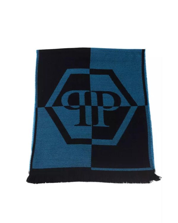 Scarf with Logo – Fringed Hems – 38 cm x 180 cm One Size Men