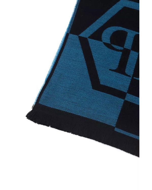 Scarf with Logo – Fringed Hems – 38 cm x 180 cm One Size Men