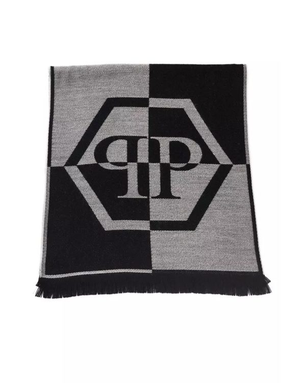 Logo Fringed Scarf One Size Men