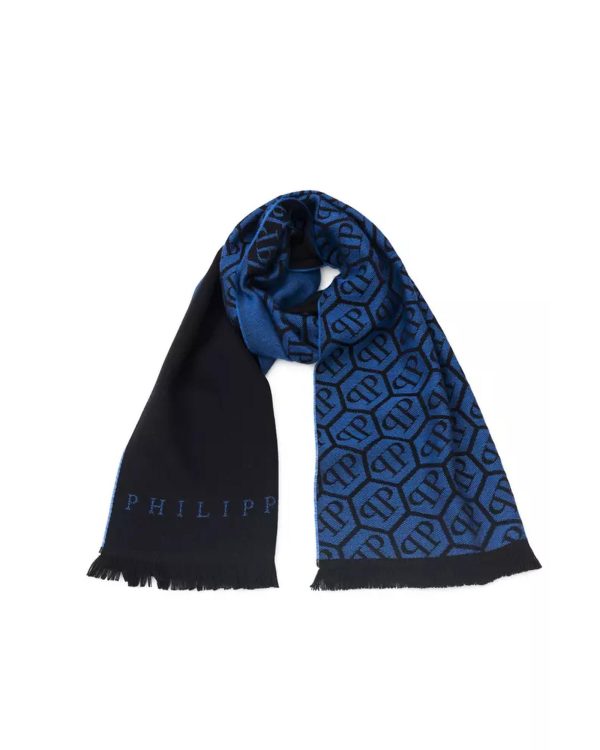 Monogram Fringed Scarf One Size Men