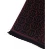 Monogram Fringed Hem Scarf One Size Men