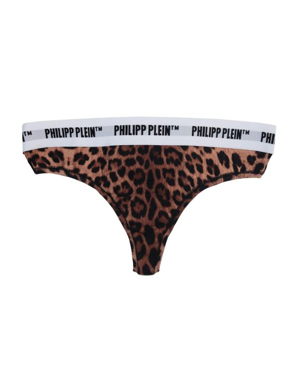 Leopard Print Thong Set by Philipp Plein (2-Pack) – M