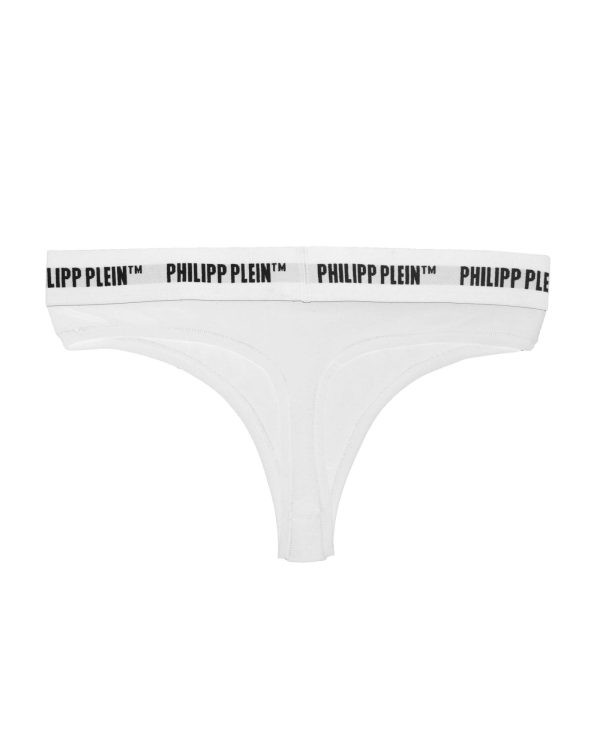 Philipp Plein Womens Thong – Elastic Logo Two-Piece Pack XL Women