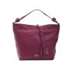 Leather Shoulder Bag with Adjustable Strap and Logo Detail One Size Women