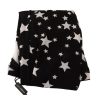 Nylon Micro Mesh Tights with All-Over Stars Print M Women