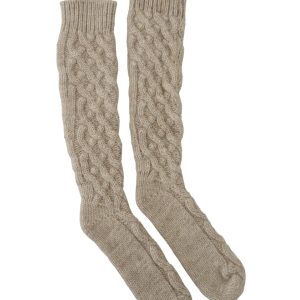 Women Knit Socks with Logo Details One Size Women