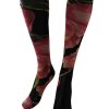 Floral Stretch Stockings with Logo Details Women – S