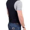 Costume National CNC Black Striped Casual Vest 48 IT Men