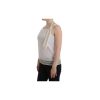 Ermanno Scervino White Cotton-blend Bow Top 46 IT Women