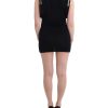 Gorgeous Sleeveless Black Dress with Silver Metal Details Women – 44 IT