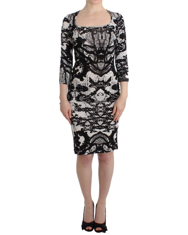 Printed Jersey Sheath Dress with Elegant Details – Just Cavalli Women – 38 IT