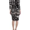 Printed Jersey Sheath Dress with Elegant Details – Just Cavalli Women – 38 IT