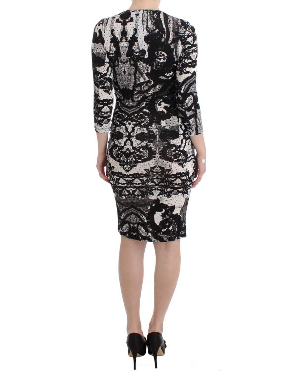 Printed Jersey Sheath Dress with Elegant Details – Just Cavalli Women – 38 IT