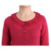 Authentic John Galliano Pink Wool Cardigan with Logo Details Women – M