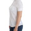 John Galliano White Cotton Stretch Shortsleeve Shirt Top Women – 40 IT