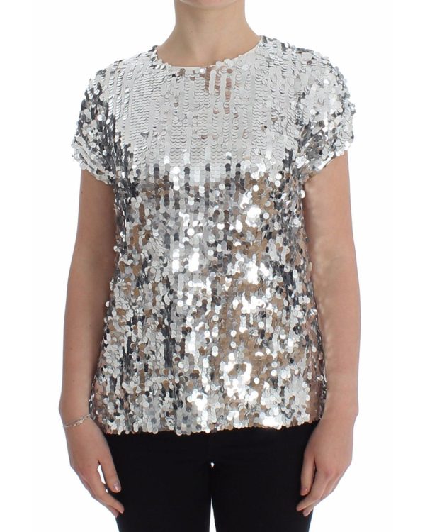 Enchanted Sicily Sequined Party Blouse by Dolce & Gabbana 40 IT Women