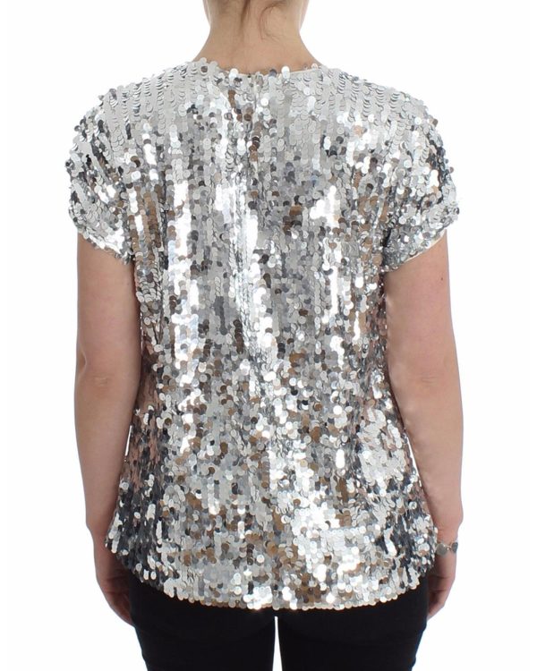 Enchanted Sicily Sequined Party Blouse by Dolce & Gabbana 40 IT Women