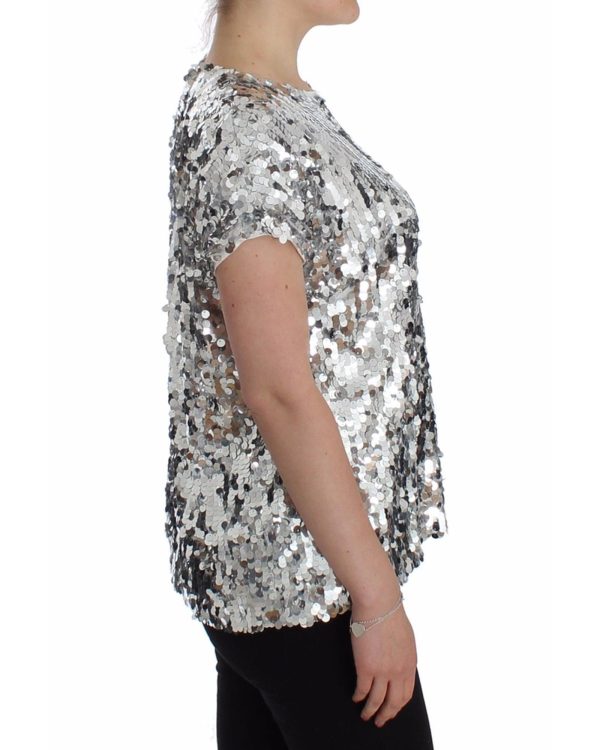 Enchanted Sicily Sequined Party Blouse by Dolce & Gabbana 40 IT Women