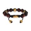 NIALAYA Red and Gold Multicolor CZ Bracelet Women – M