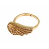 Gold Plated Sterling Silver CZ Ring 50 EU Women