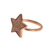 Authentic NIALAYA Pink Gold Plated Sterling Silver Ring 54 EU Women