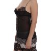 Floral Lace Lingerie Chemise Babydoll with Adjustable Straps Women – 1 IT