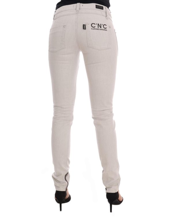 CoSTUME NATIONAL CNC Slim Fit White Jeans W26 US Women