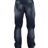 ACHT Mens Regular Fit Jeans with Logo Details W34 US Men