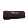 Luxury Leather Money Bar Clip One Size Men