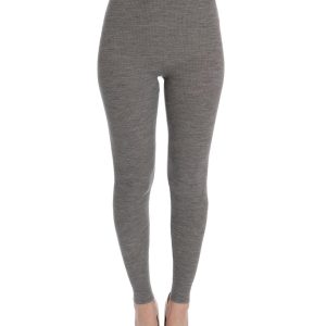 High Waist Cashmere Tights Pants 40 IT Women