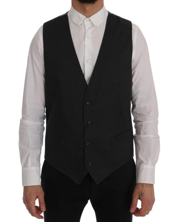 Dolce & Gabbana STFF Single Breasted Vest Waistcoat 52 IT Men