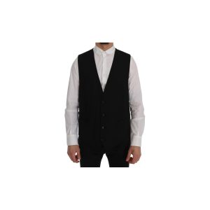 Dolce & Gabbana Single Breasted Striped Waistcoat Vest 54 IT Men