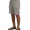 Striped Casual Shorts by Dolce & Gabbana 46 IT Men