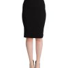 Pencil Cut High Waist Skirt with Logo Details Women – 36 IT