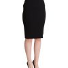 Pencil Cut High Waist Skirt with Logo Details Women – 36 IT