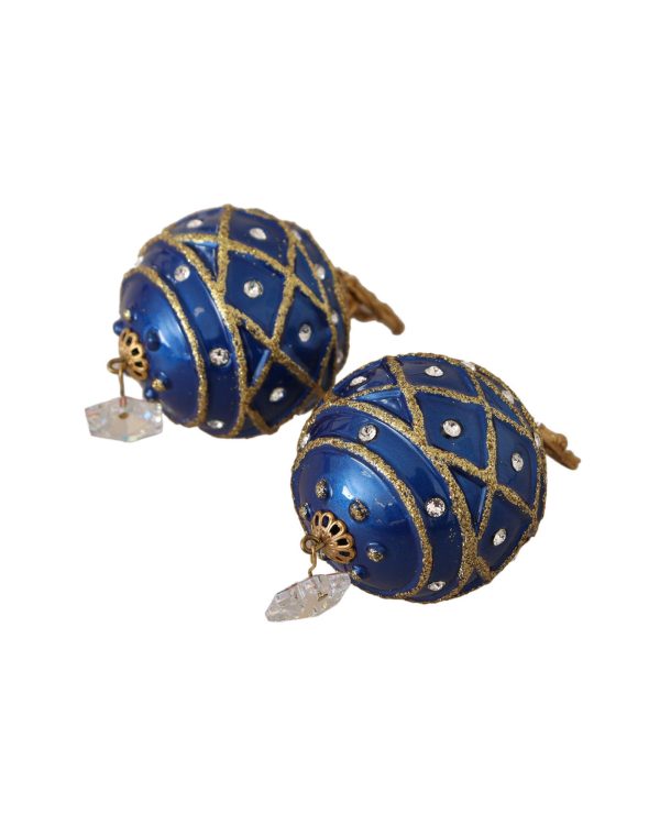 Dolce & Gabbana Christmas Balls Crystal Clip-On Earrings One Size Women