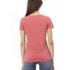 Short Sleeve T-shirt with Round Neck and Front Print – L