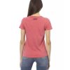 Short Sleeve T-shirt with Round Neck and Front Print – L