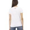 Short Sleeve Round Neck T-shirt with Front Print M Women