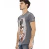 Short Sleeve T-shirt with Round Neck – Front Print – 3XL