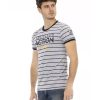 Printed Round Neck Short Sleeve T-Shirt – L