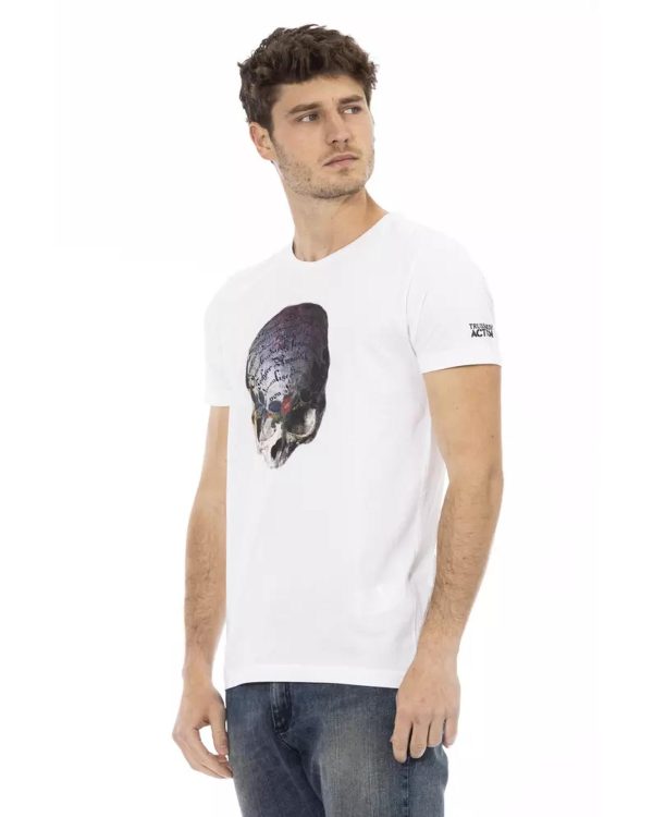 Printed Short Sleeve Round Neck T-shirt – 3XL