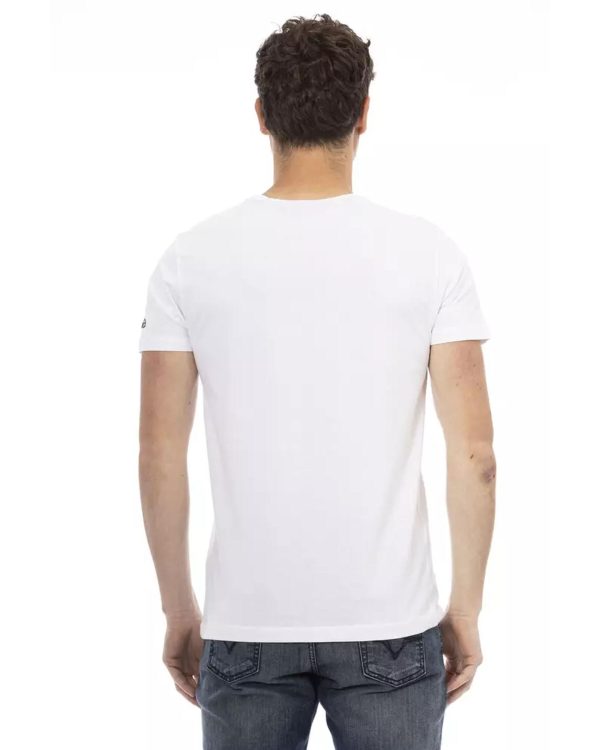 Printed Short Sleeve Round Neck T-shirt – 3XL