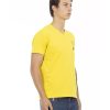 Short Sleeve V-Neck T-Shirt with Chest Print L Men