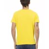 Short Sleeve V-Neck T-Shirt with Chest Print L Men