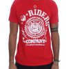 Frankie Morello Crewneck Short Sleeve T-Shirt with Riders Print Men – S