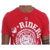 Frankie Morello Crewneck Short Sleeve T-Shirt with Riders Print Men – S