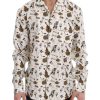 Exclusive Dolce & Gabbana Silk Jazz Motive Shirt – 40 EU