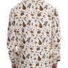 Exclusive Dolce & Gabbana Silk Jazz Motive Shirt – 40 EU