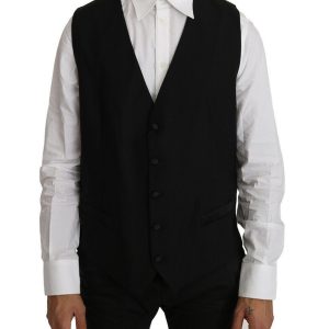 Formal Vest with Logo Details by Dolce & Gabbana 46 IT Men